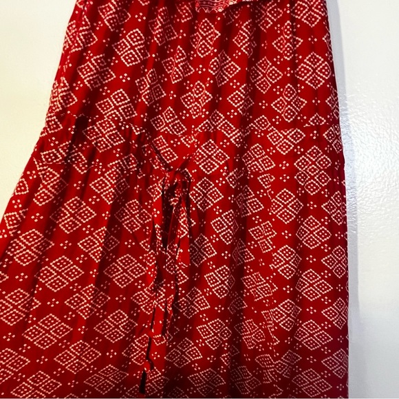 Talisman | Vici red Maisie print off the shoulder maxi dress Women’s size XS - Picture 5 of 13